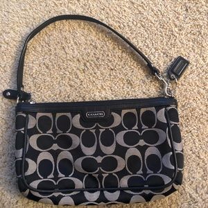 Coach logo mini bag black-grey